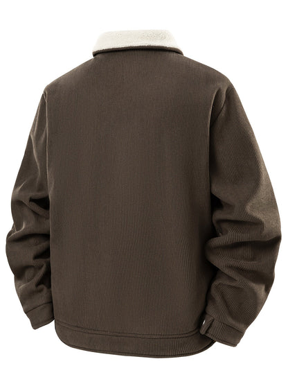 Men's Relaxed Corduroy Zip-Up Jacket – view 4
