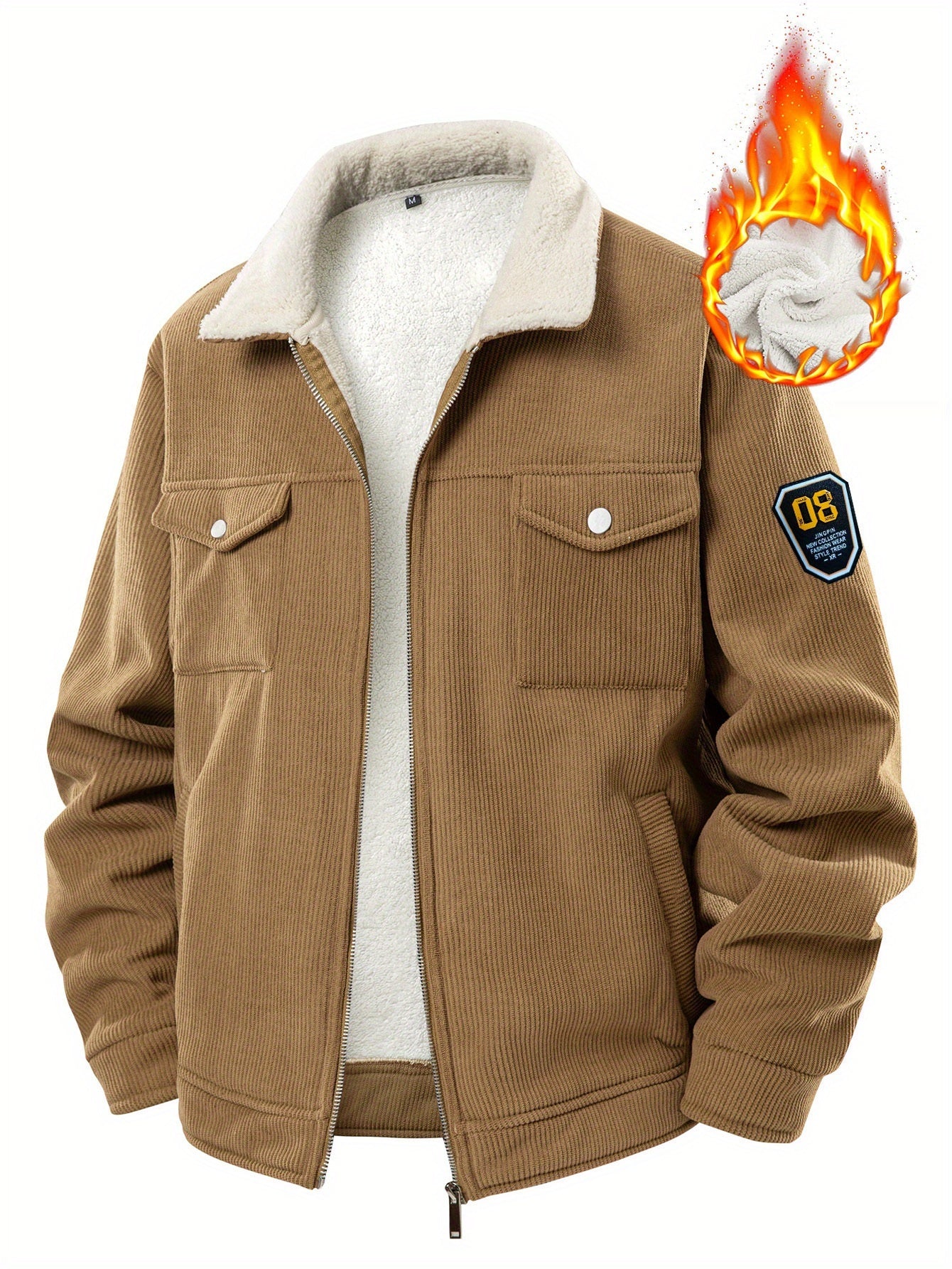 Men's Relaxed Corduroy Zip-Up Jacket – view 12