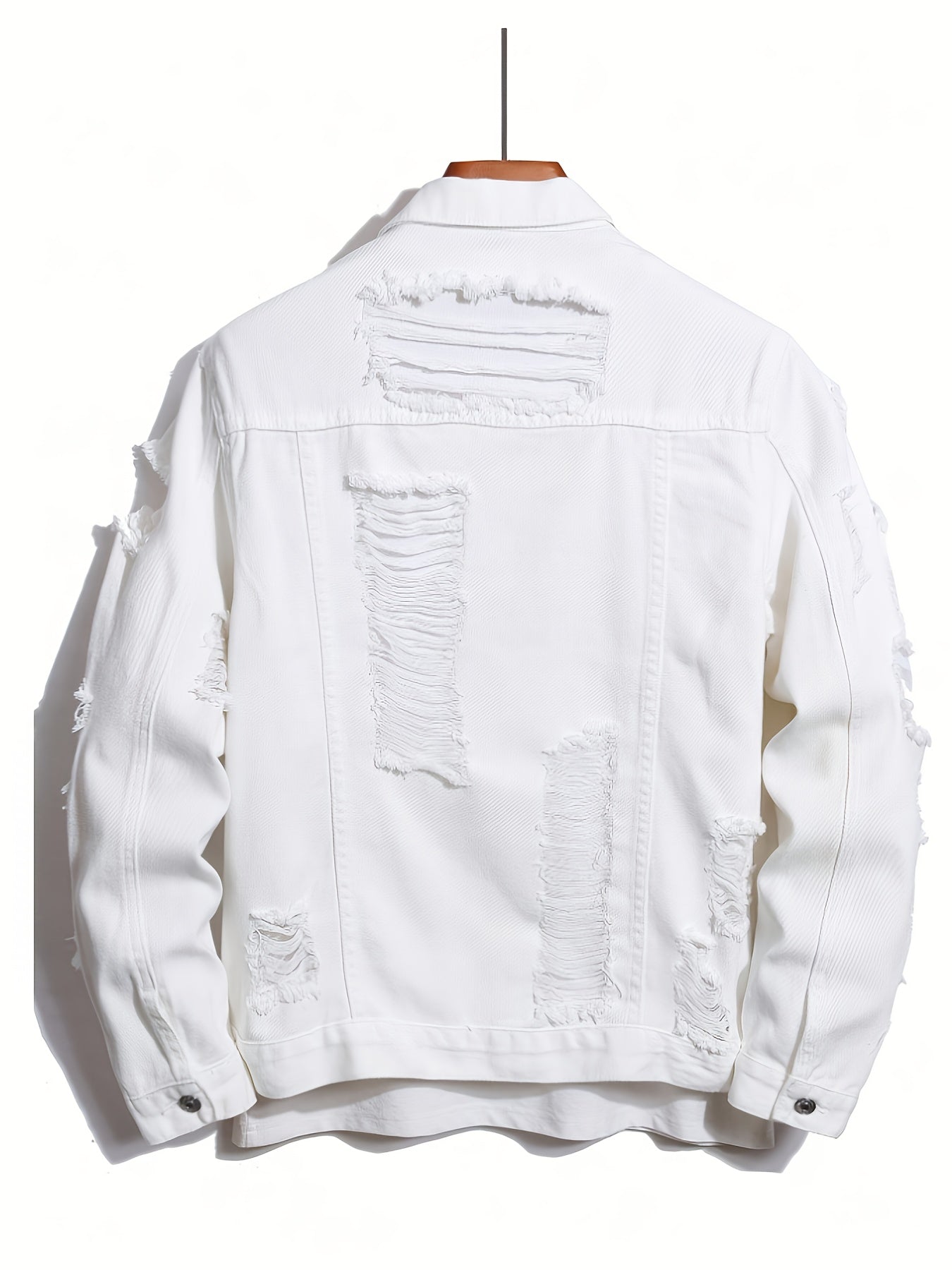 Men's Relaxed Denim Single-Breasted Jacket – 6-Variant Selection – view 2