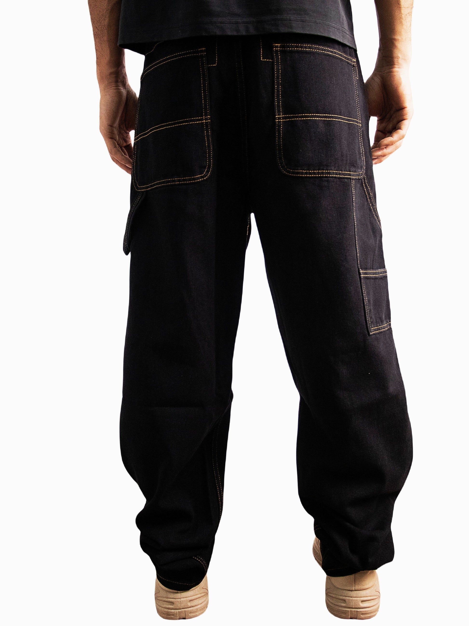 Men's Relaxed Fit Jeans - Black Denim Clean Finish Weekend – view 2