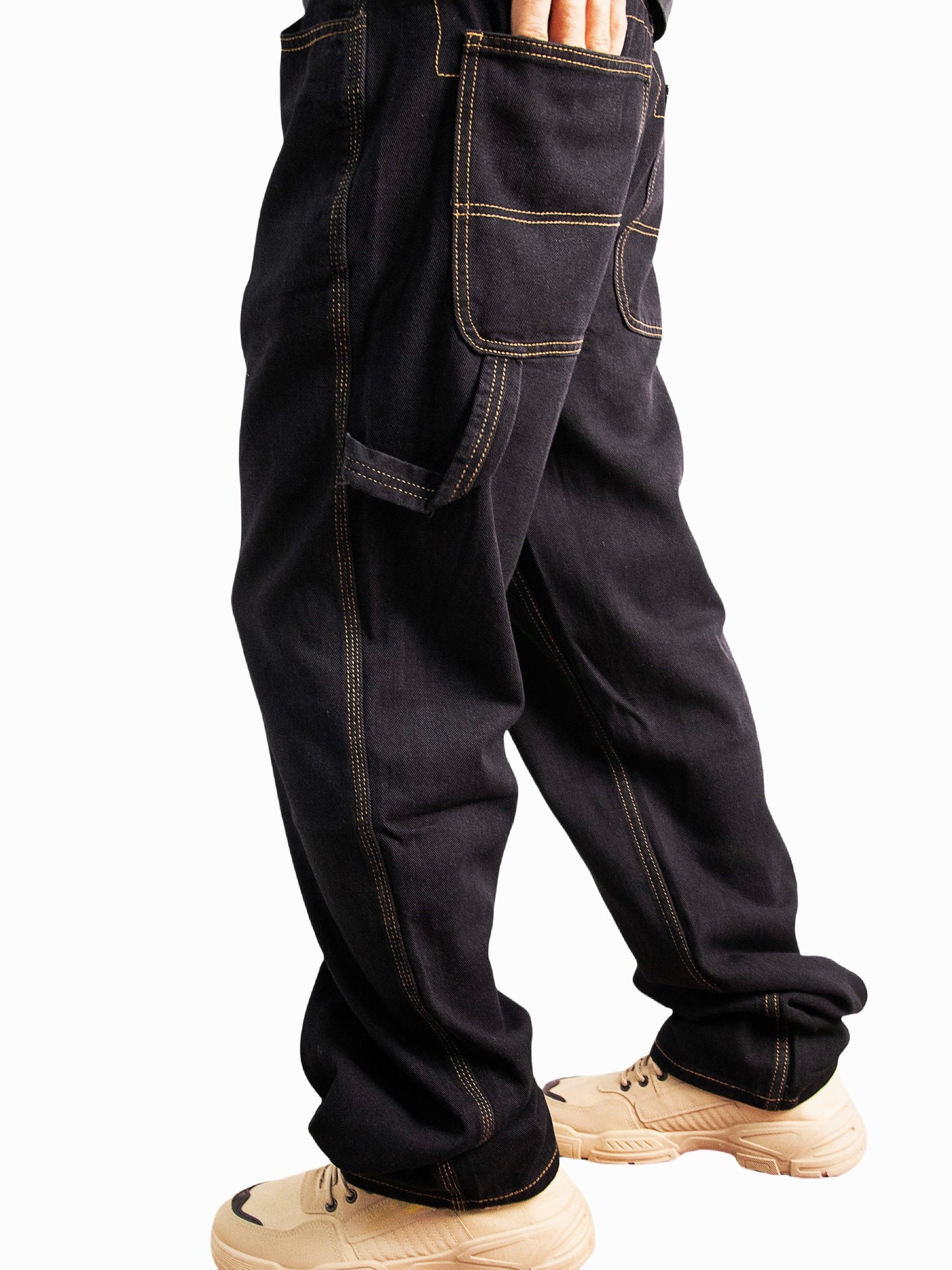Men's Relaxed Fit Jeans - Black Denim Clean Finish Weekend – view 3
