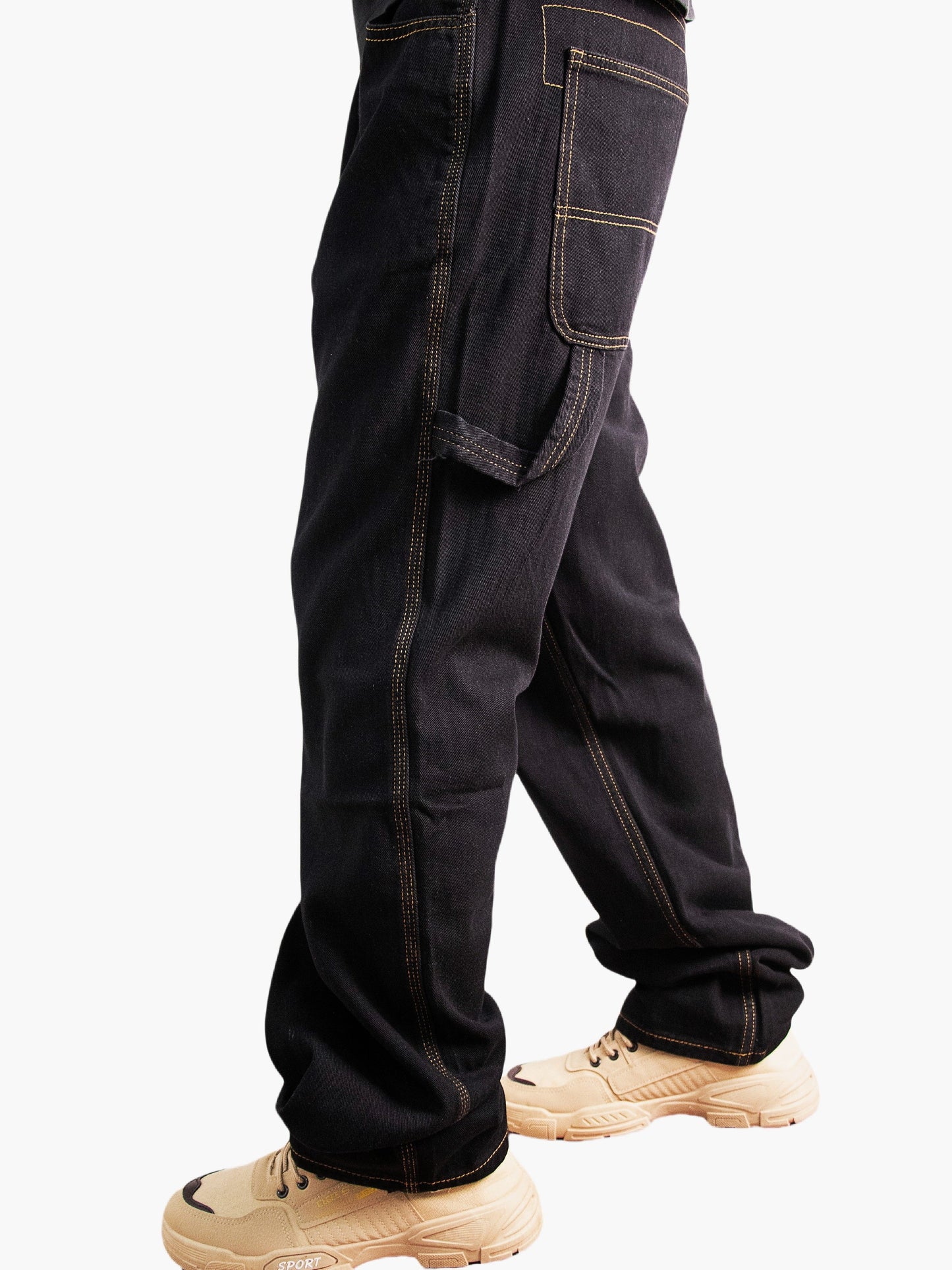 Men's Relaxed Fit Jeans - Black Denim Clean Finish Weekend – view 5