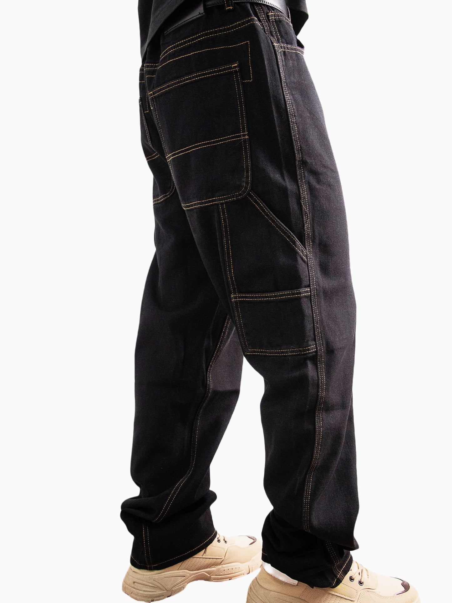 Men's Relaxed Fit Jeans - Black Denim Clean Finish Weekend – view 8