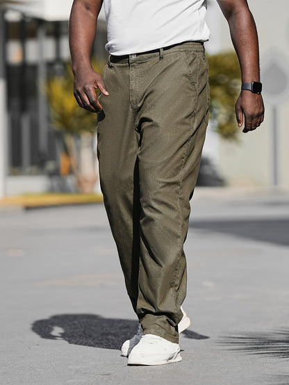Men's Relaxed Fit Jeans - Classic Wash Clean Finish – fern green – view 5