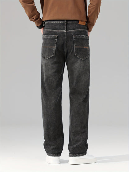 Men's Relaxed Fit Jeans - Classic Wash Clean Finish – Mid Rise – view 3