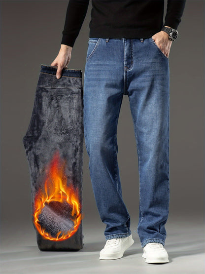Men's Relaxed Fit Jeans - Classic Wash Clean Finish – Mid Rise – view 7