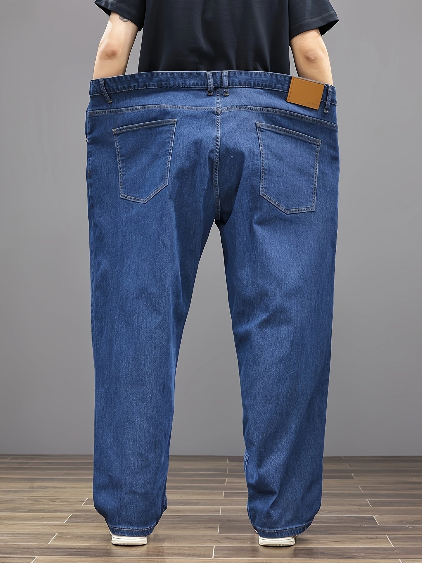 Men's Relaxed Fit Jeans - Classic Wash Clean Finish – Sizes 2XL–8XL – view 3