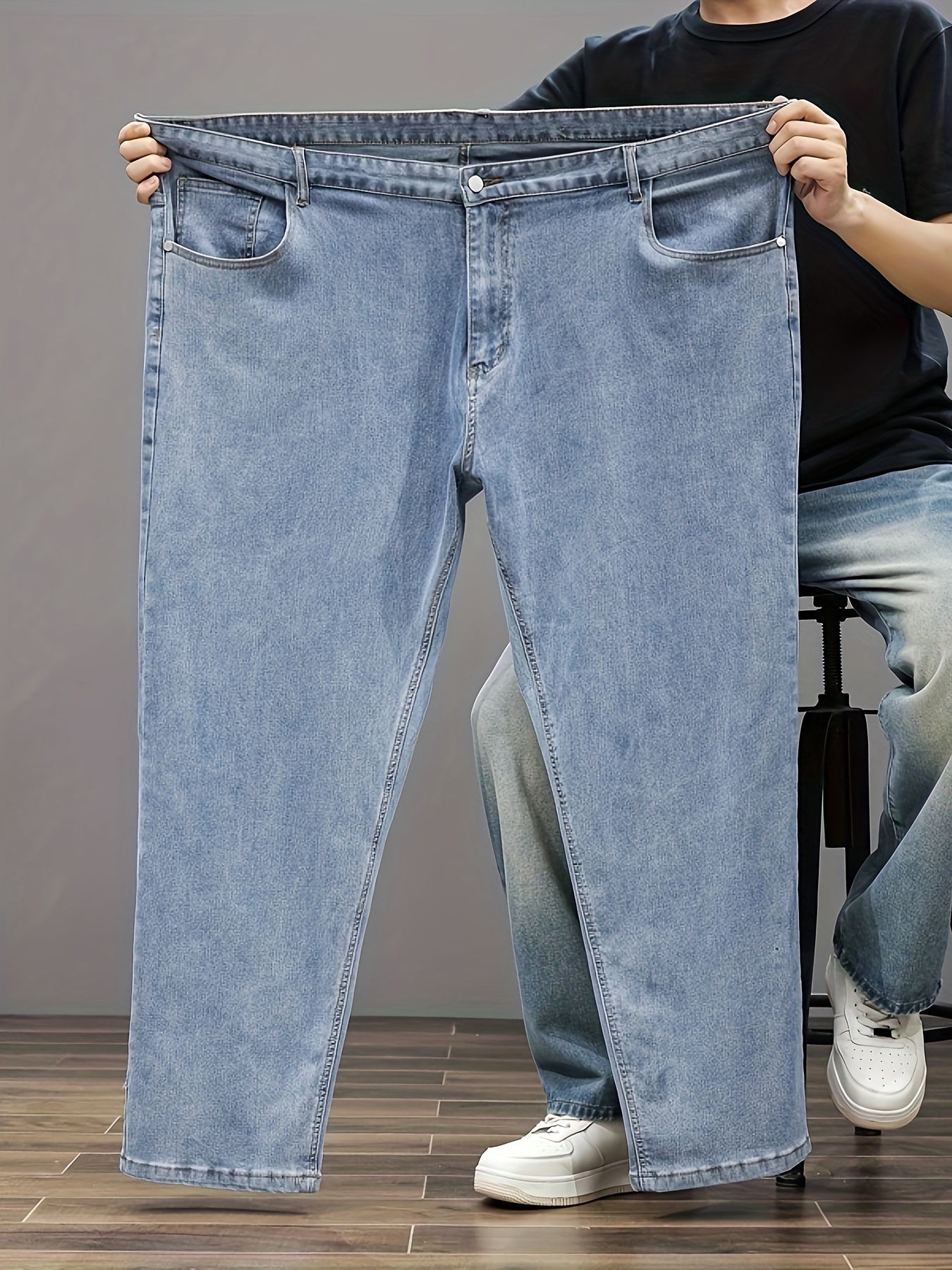 Men's Relaxed Fit Jeans - Classic Wash Clean Finish – Sizes 2XL–8XL – view 14