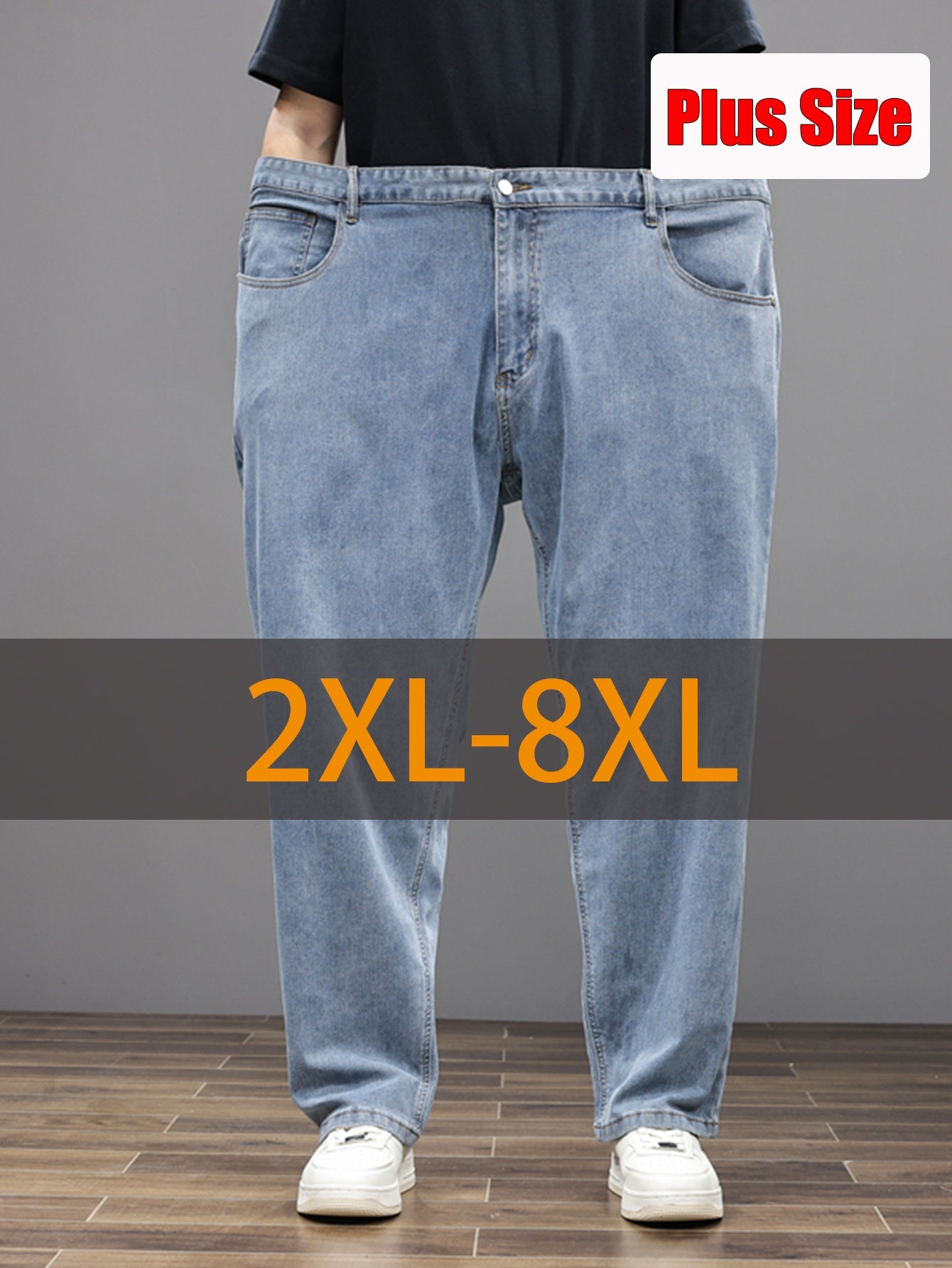 Men's Relaxed Fit Jeans - Classic Wash Clean Finish – Sizes 2XL–8XL – view 20
