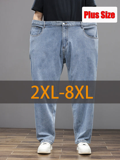 Men's Relaxed Fit Jeans - Classic Wash Clean Finish – Sizes 2XL–8XL – view 25