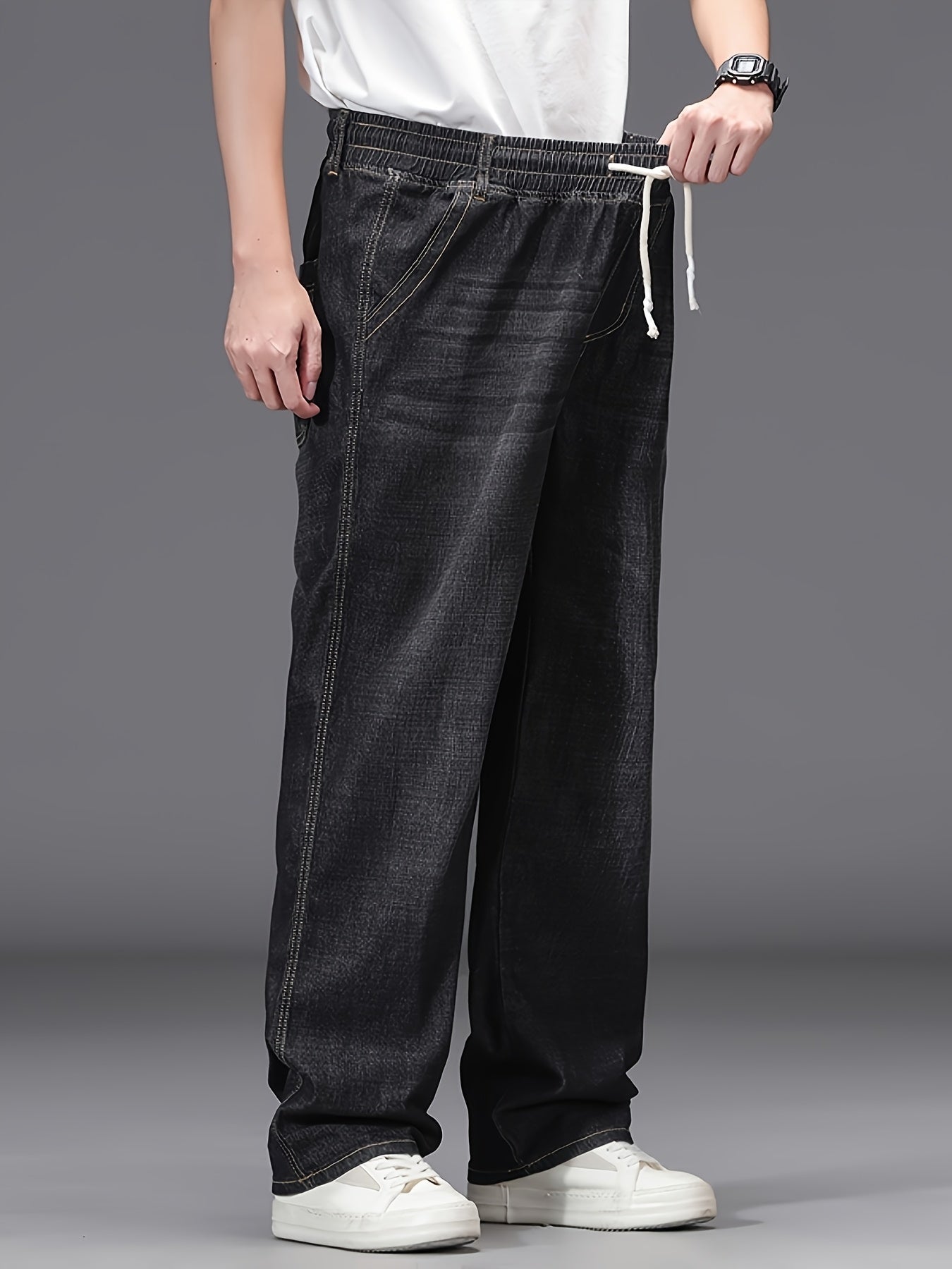 Men's Relaxed Fit Jeans - Classic Wash Clean Finish Weekend – view 4