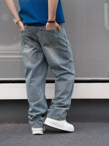 Men's Relaxed Fit Jeans - Vintage Wash Clean Finish – view 2