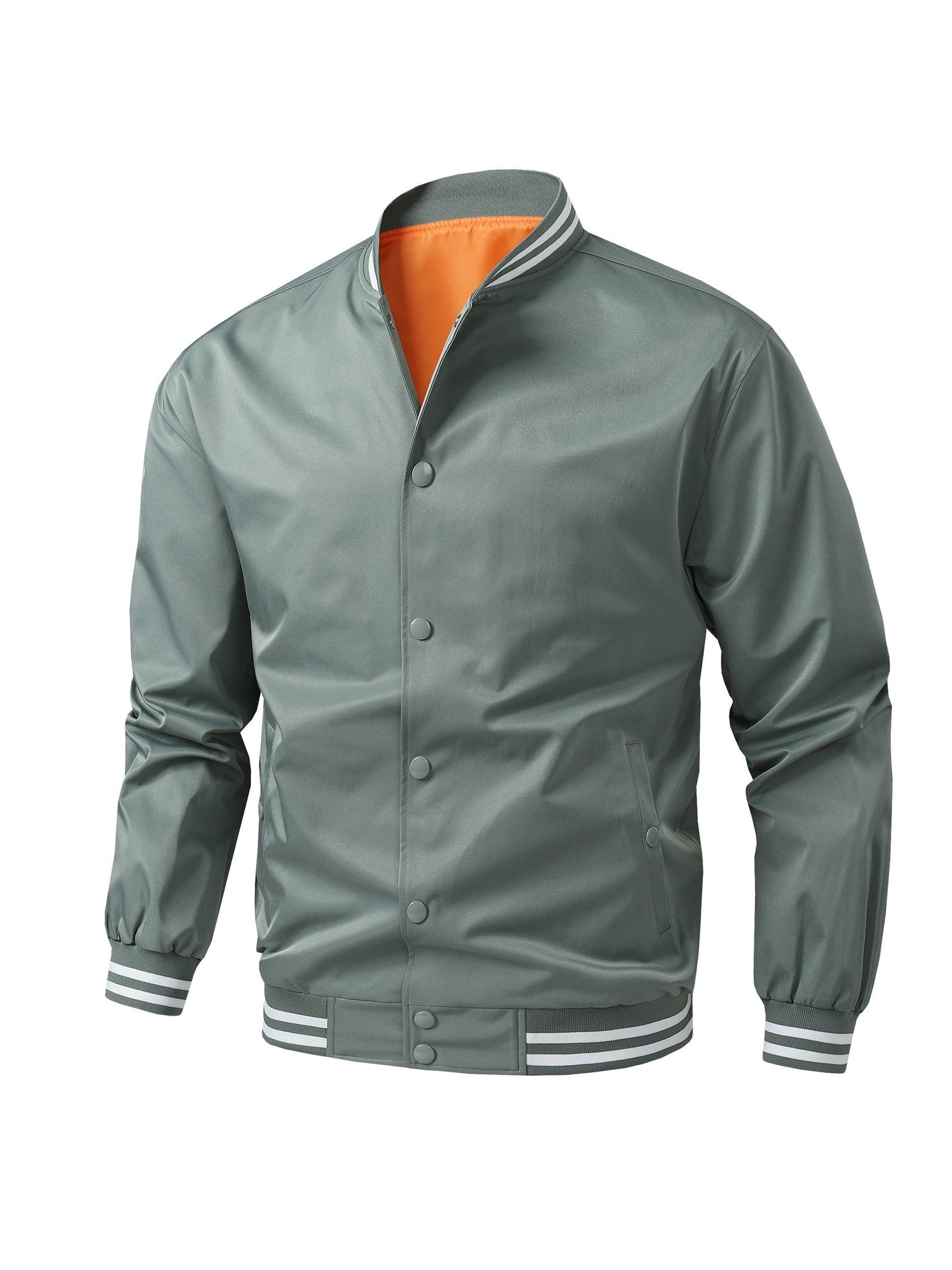 Men's Relaxed Striped Button-Front Jacket – view 2