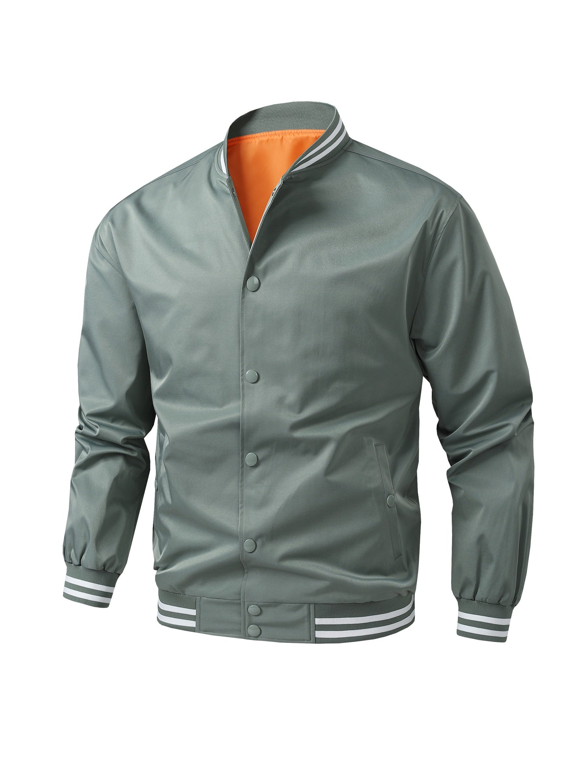 Men's Relaxed Striped Button-Front Jacket – view 2