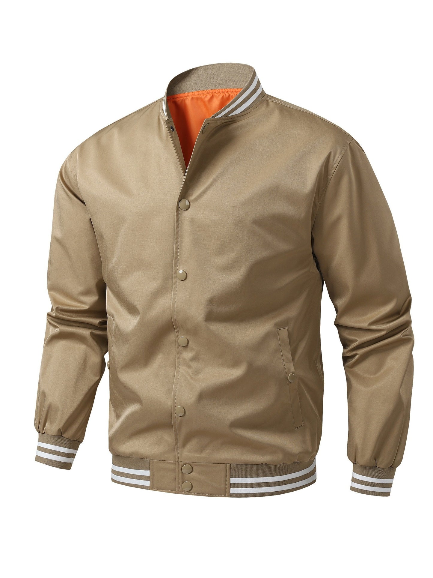 Men's Relaxed Striped Button-Front Jacket – view 5