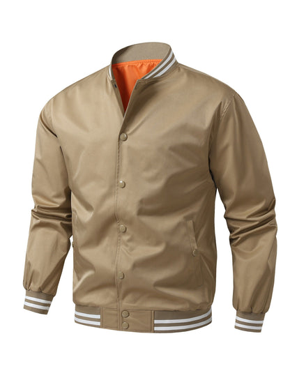 Men's Relaxed Striped Button-Front Jacket – view 5