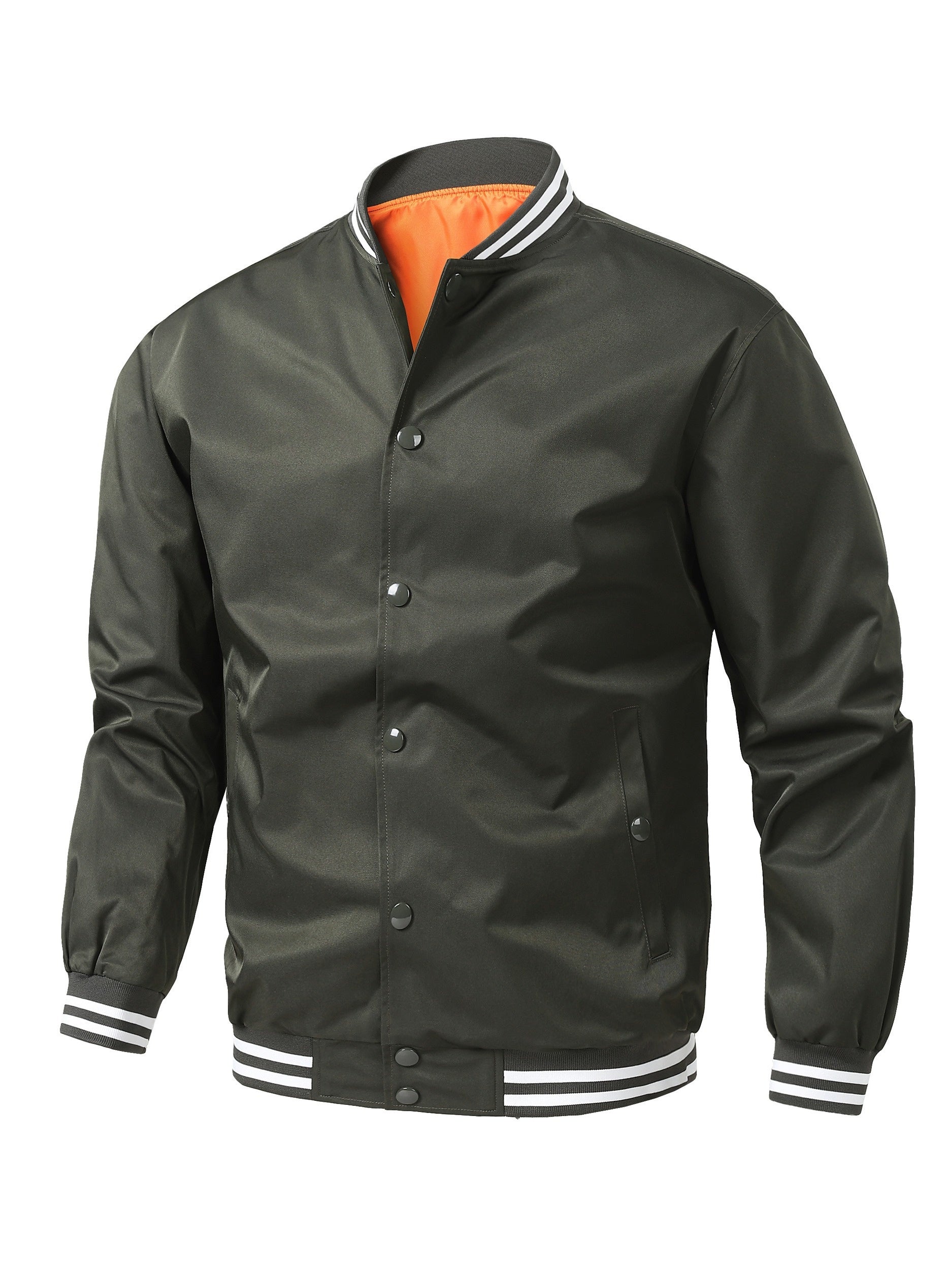 Men's Relaxed Striped Button-Front Jacket – view 6