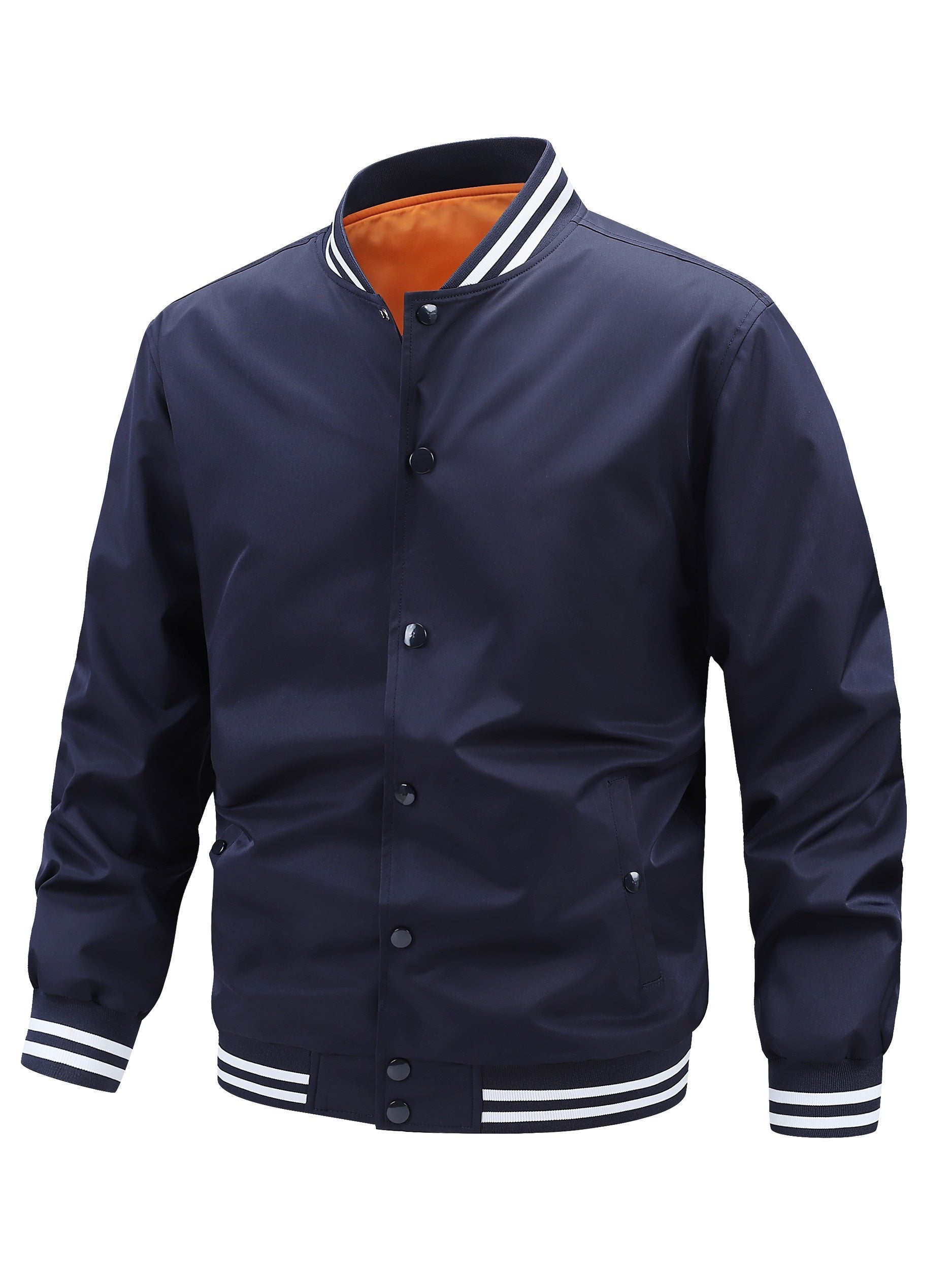 Men's Relaxed Striped Button-Front Jacket – view 11
