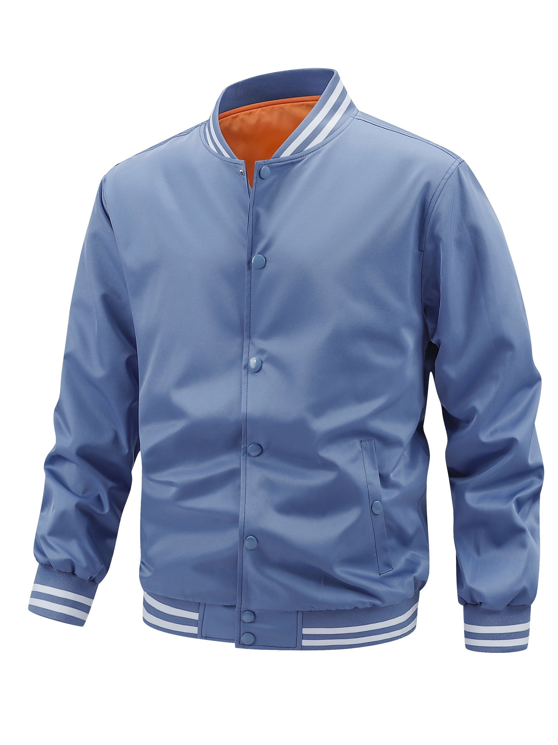 Men's Relaxed Striped Button-Front Jacket – view 12