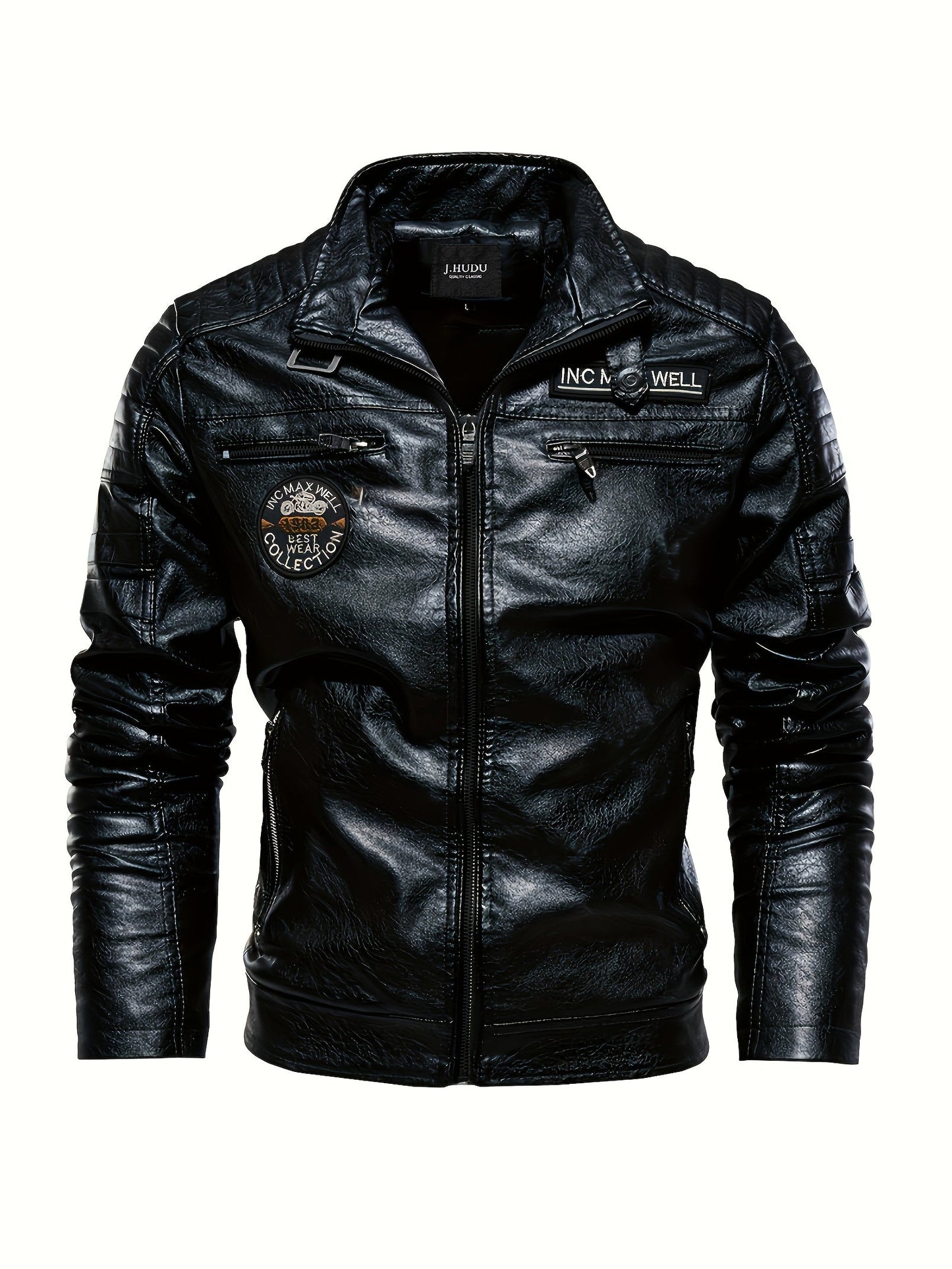 Men's Relaxed Zip-Up Jacket – Black option – main product image