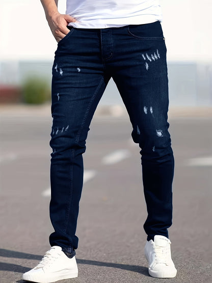 Men's Ripped Stretch Jeans 2-Pack - Streetwear Denim Set – view 7