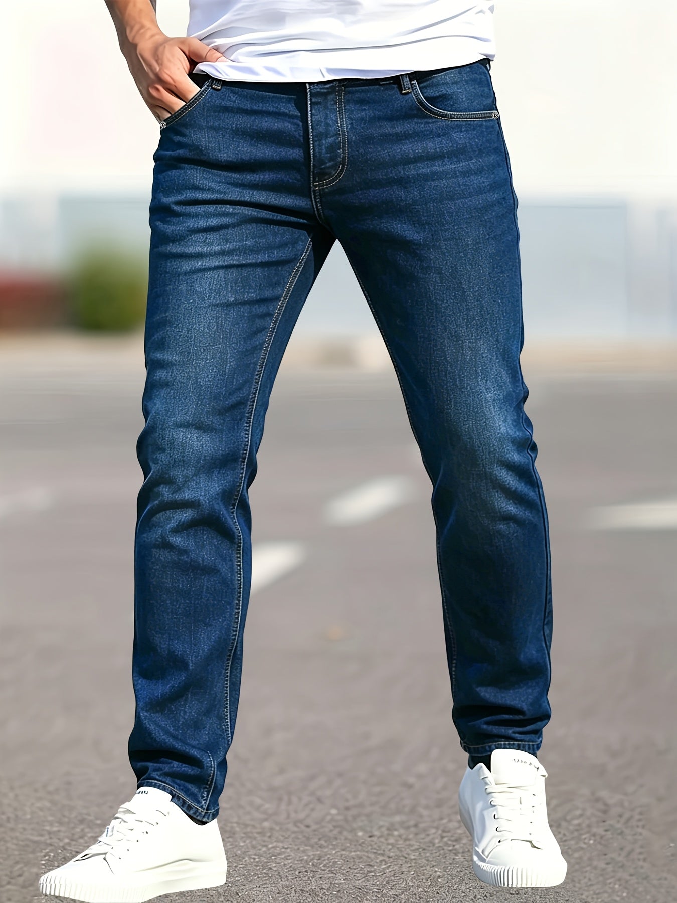 Men's Ripped Stretch Jeans 2-Pack - Streetwear Denim Set – view 10