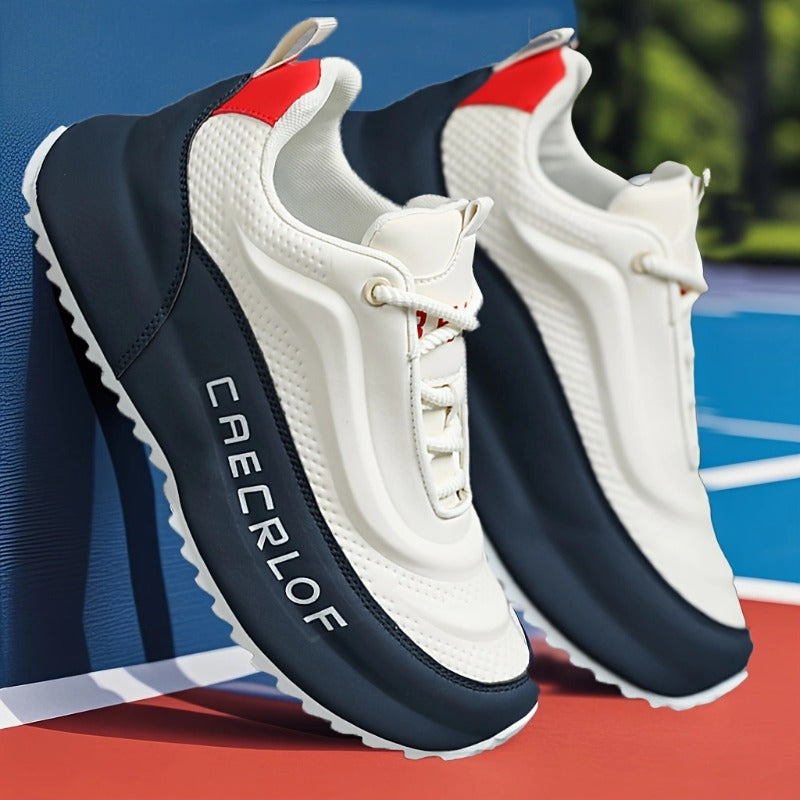 Men's Running Shoes - Breathable Comfort & Lightweight Design – Beige Blue – Beige option – main product image