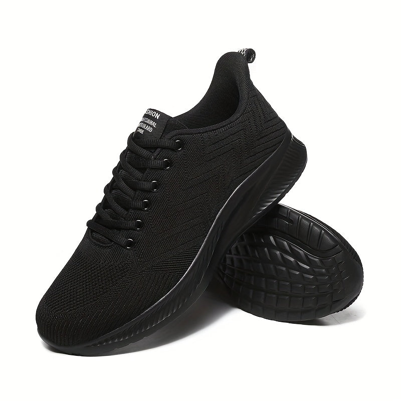 Men's Running Shoes - Breathable Comfort & Lightweight Design – Black – view 2