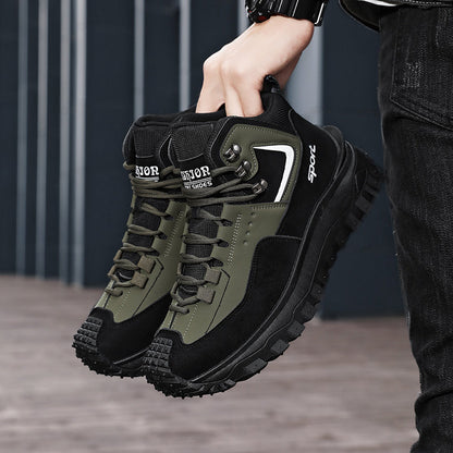 Men's Running Shoes - Breathable Comfort & Lightweight Design – Black Khaki / Dark Green color – view 8