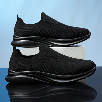 Men's Running Shoes - Breathable Comfort & Lightweight Design – Full Black – main product image