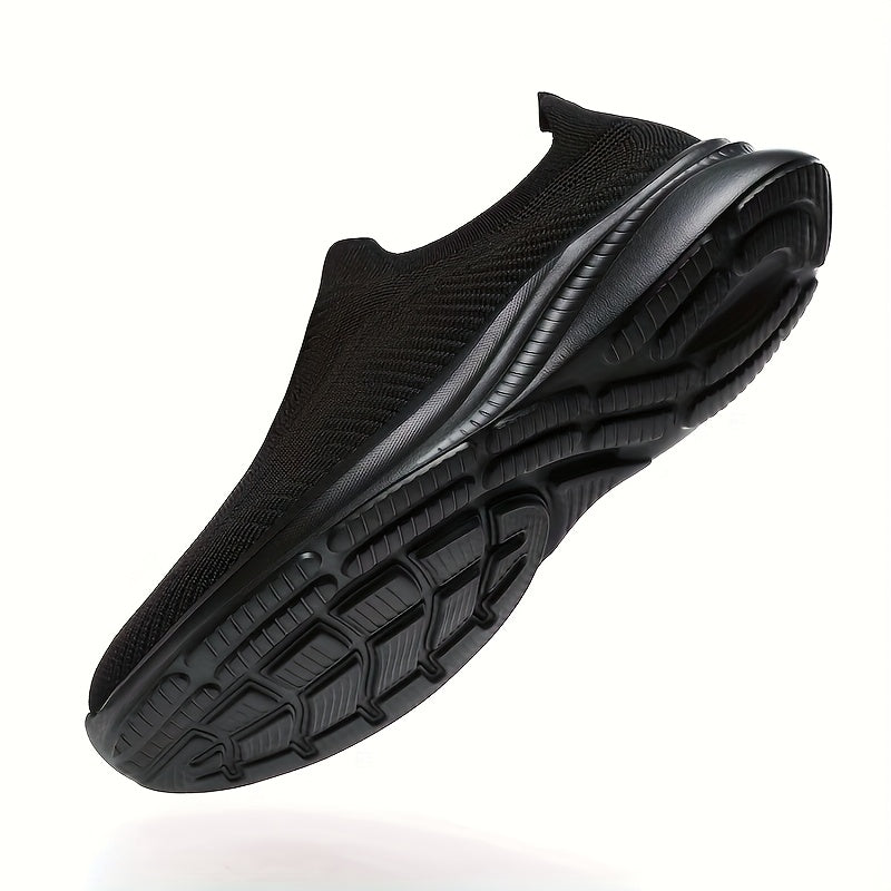 Men's Running Shoes - Breathable Comfort & Lightweight Design – Full Black – view 3