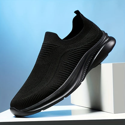 Men's Running Shoes - Breathable Comfort & Lightweight Design – Full Black – Black option – view 2