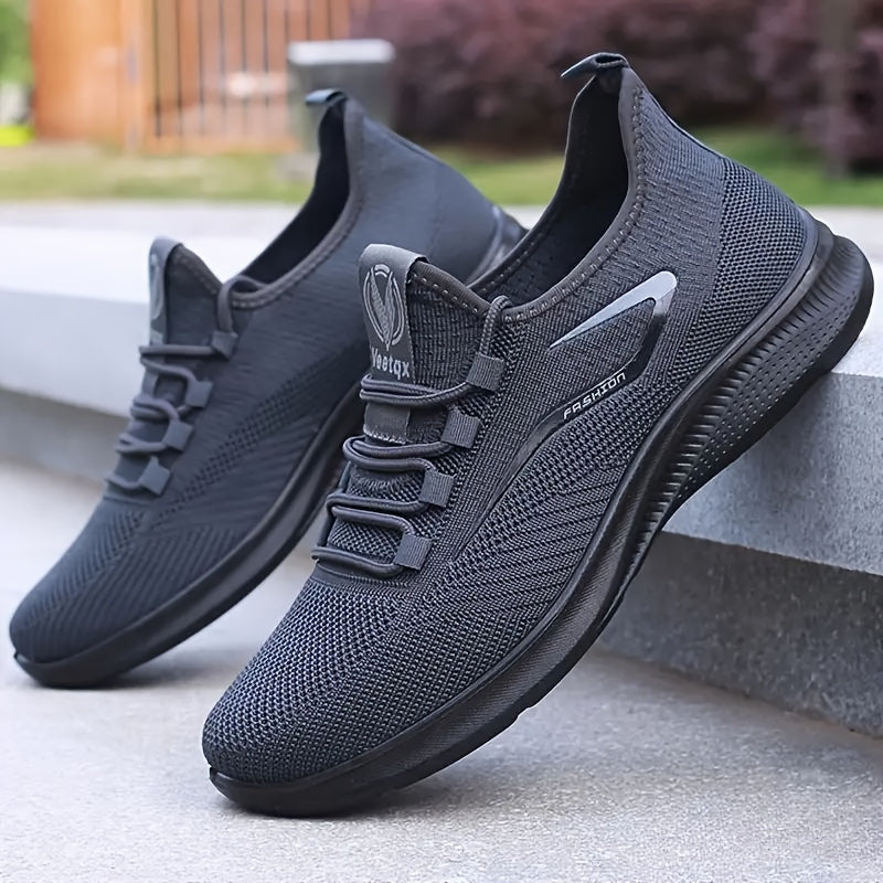 Men's Running Shoes - Breathable Comfort – Black / Grey – main product image