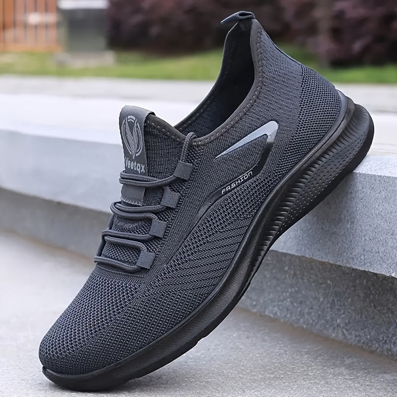 Men's Running Shoes - Breathable Comfort – Black / Grey – view 4