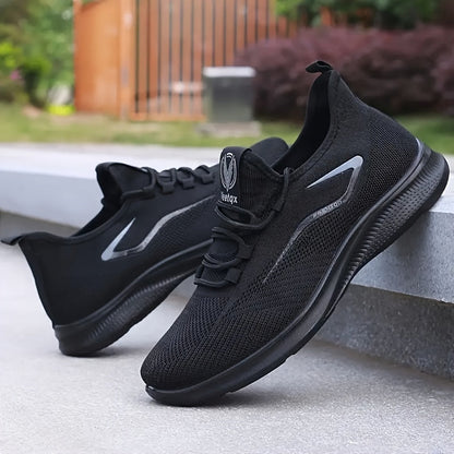 Men's Running Shoes - Breathable Comfort – Black / Grey – view 6