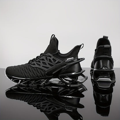 Men's Running Shoes - Breathable Mesh for Active Days – Black Lace – view 7