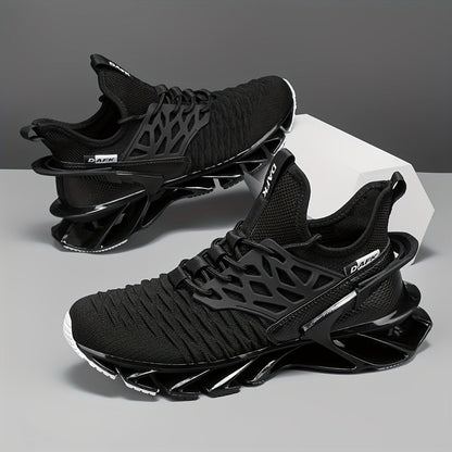 Men's Running Shoes - Breathable Mesh for Active Days – Black Lace – view 9