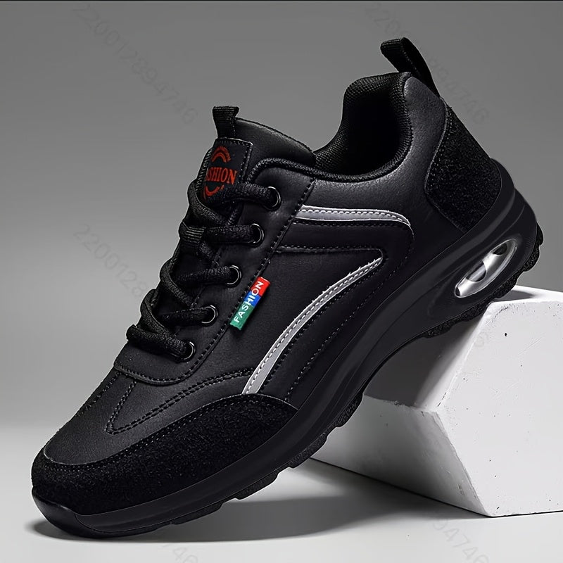 Men's Running Shoes – Comfort Fit for Outdoor & – Black / White – Black option – view 7