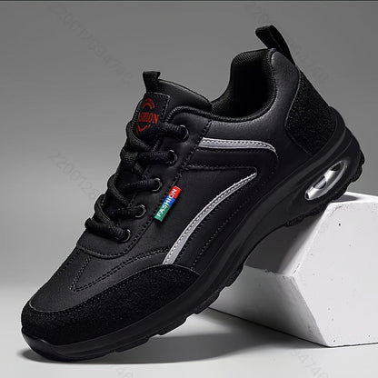 Men's Running Shoes – Comfort Fit for Outdoor & – Black / White – Black option – view 7