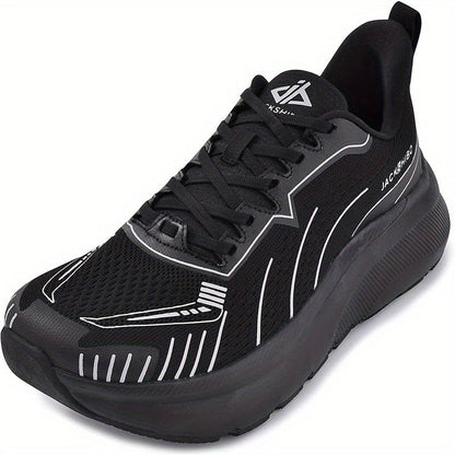 Men's Running Shoes - Cushioned Support & Wide Toe Comfort – Black option – view 3