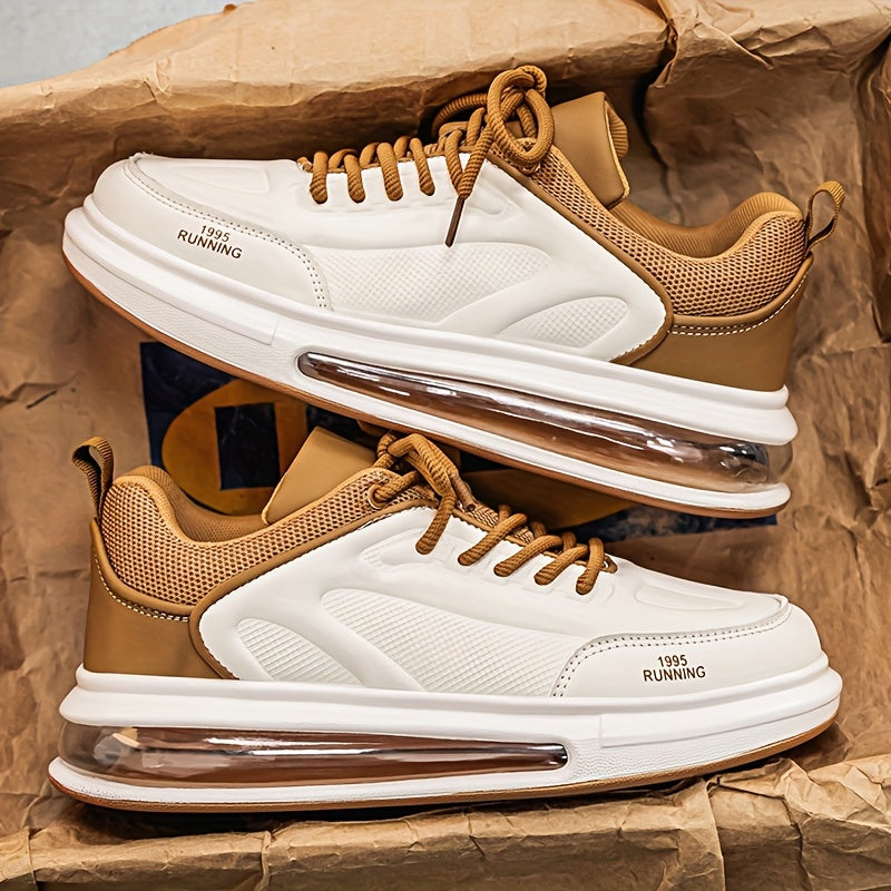 Men's Running Shoes – Lace-Up for Active Days – Beige option – main product image