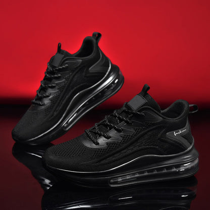 Men's Running Shoes - Non-Slip Sole & Breathable Comfort – 5-Color Selection – Black option – view 3
