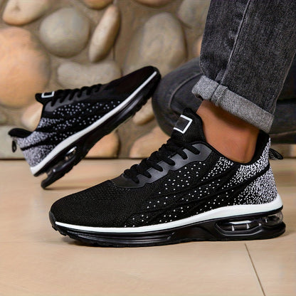 Men's Running Shoes - Non-Slip Sole & Breathable Comfort – Black / Black&Red – Black option – main product image