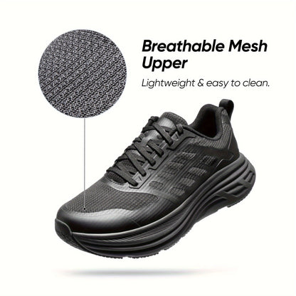 Men's Running Shoes - Non-Slip Sole & Breathable Comfort – Black / Sea Blue – view 3