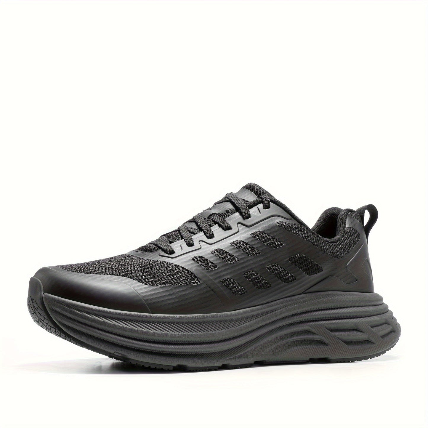 Men's Running Shoes - Non-Slip Sole & Breathable Comfort – Black / Sea Blue – Black option – view 2