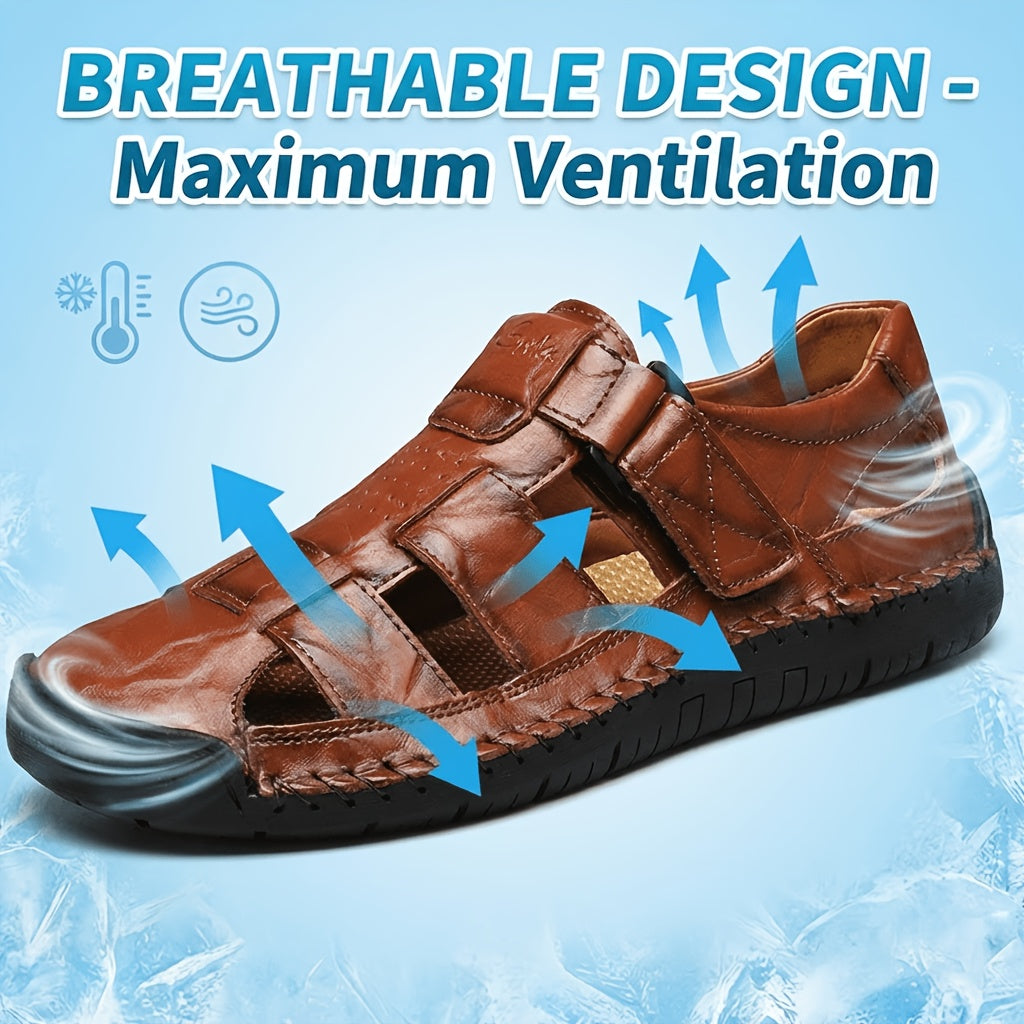 Men's Sandals - Breathable Comfort – Black / Blue – view 2