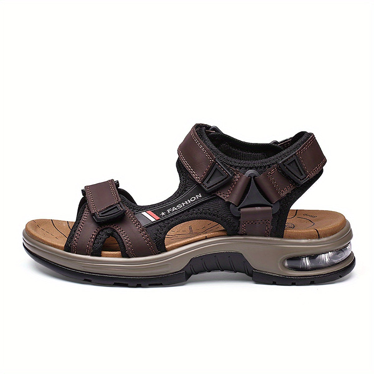 Men's Sandals - Cushioned Support – Brown option – view 7