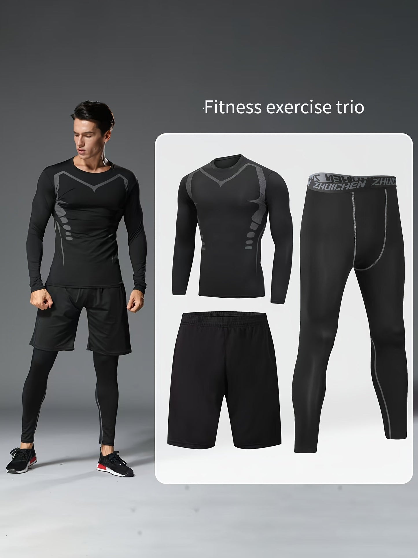 Men's Seamless Outfit Set - Regular Fit detail view