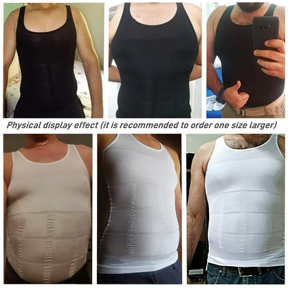 Men's Shapewear Set - Slimming Vest and Tummy Strap – view 3