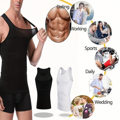 Men's Shapewear Set - Slimming Vest and Tummy Strap – view 5